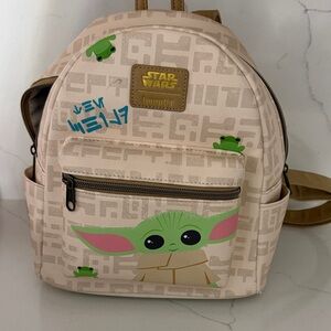Loungefly Star Wars Kids Backpack - Cream and Green